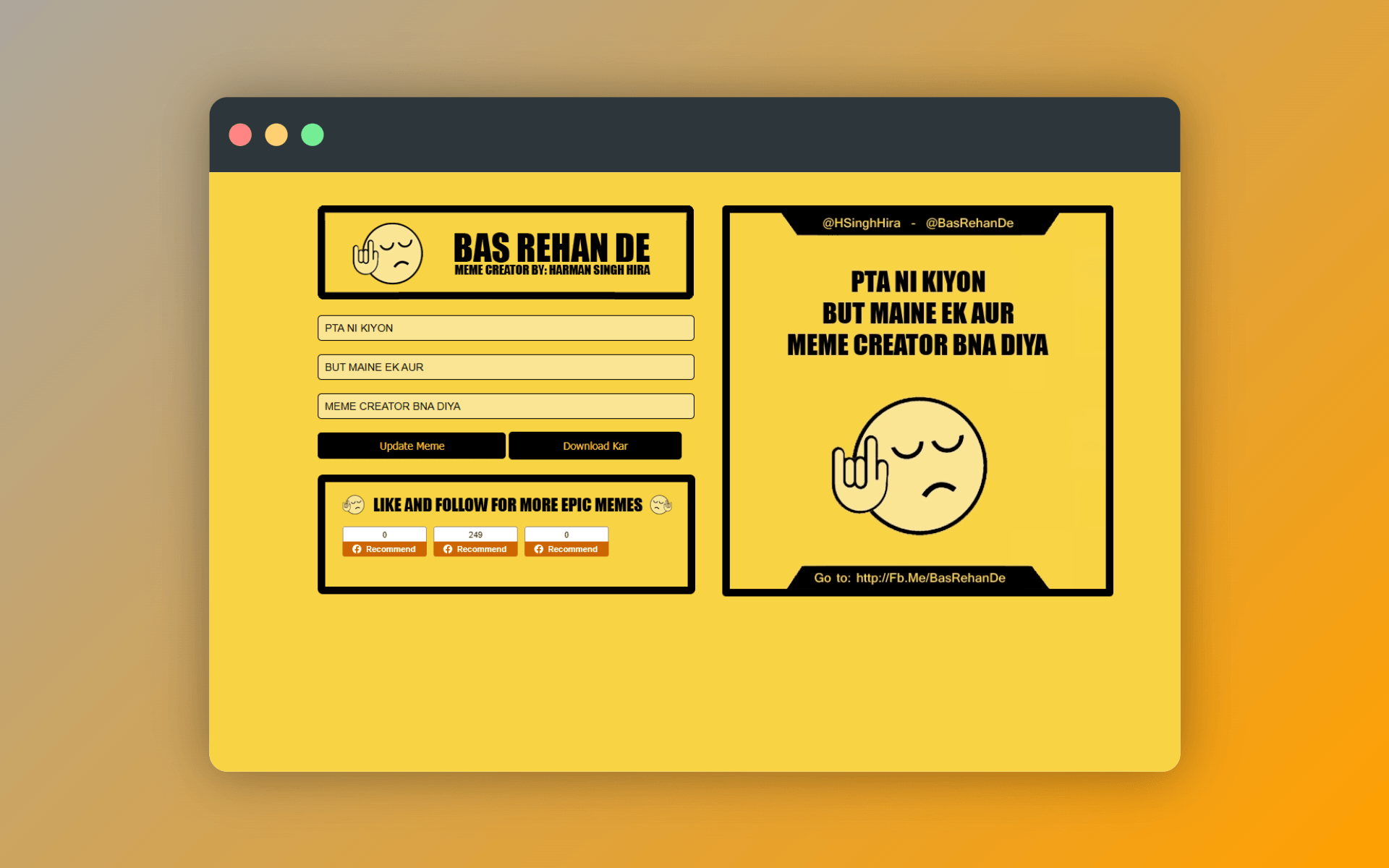 Meme Creator - PHP Based